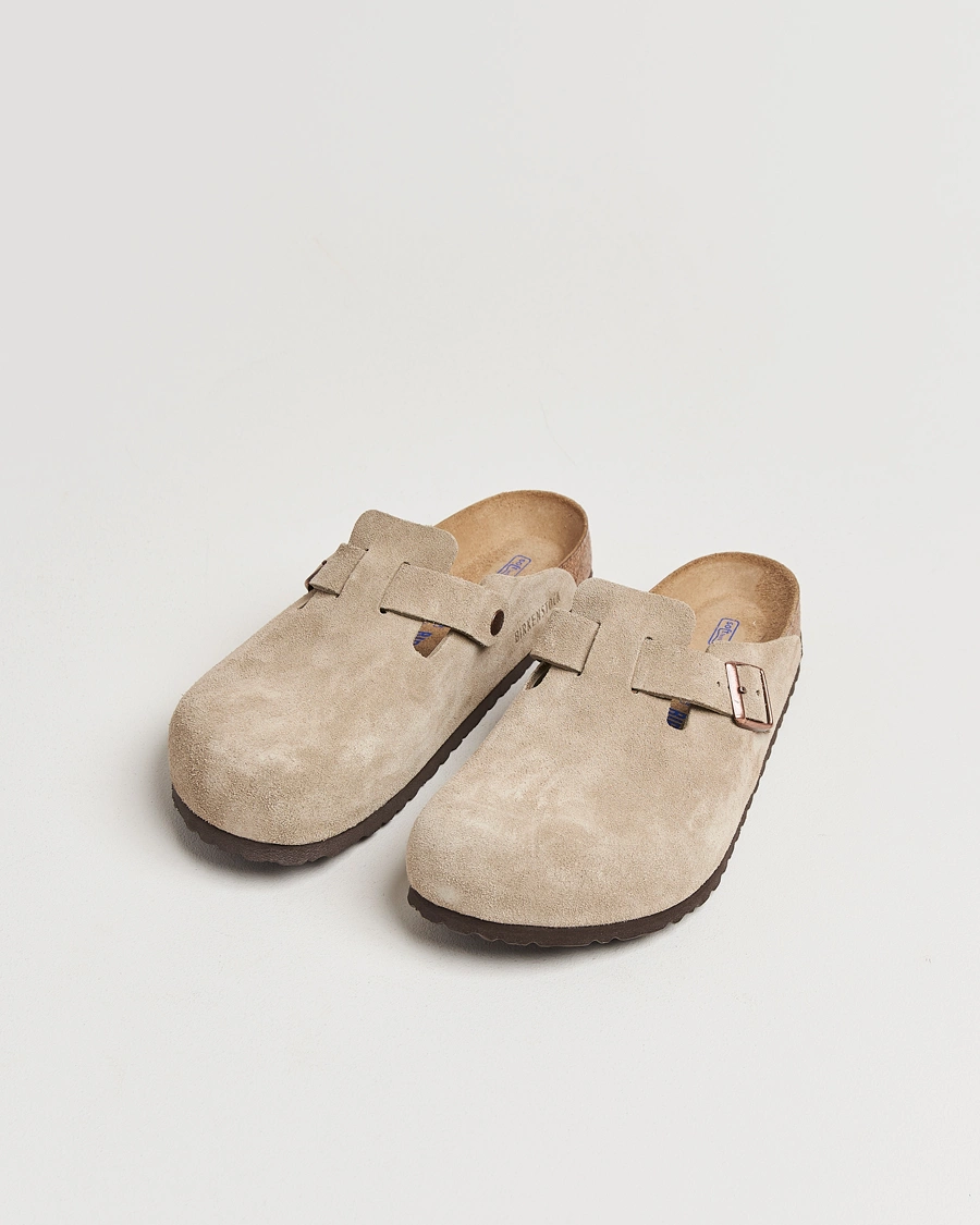 Herre |  | BIRKENSTOCK | Boston Soft Footbed Taupe Suede