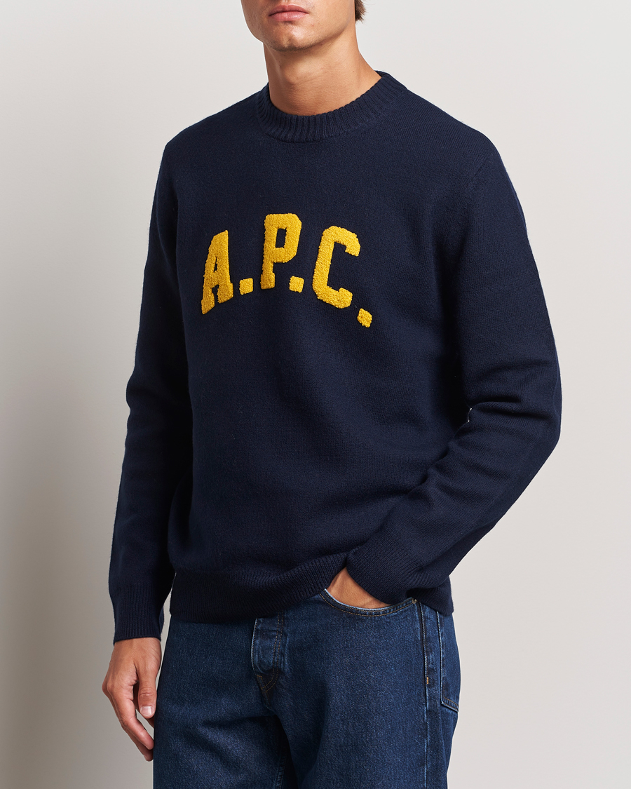 Herre |  | A.P.C. | Joshua Wool Sweater Dark Navy