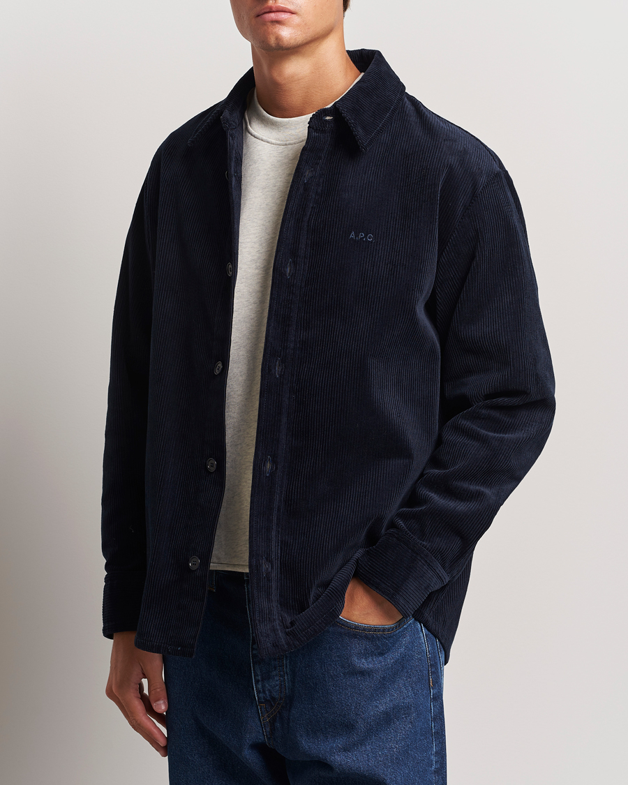 Herre |  | A.P.C. | Bobby Corduroy Overshirt Dark Navy