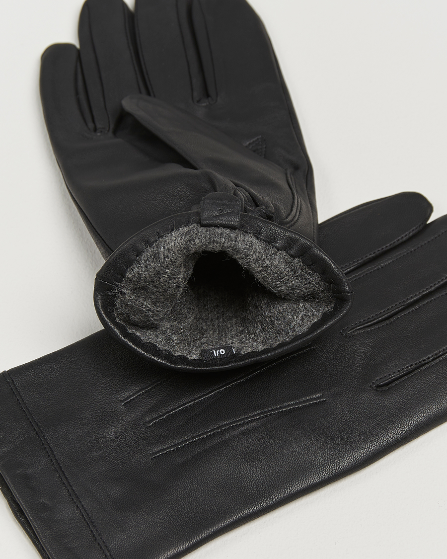 Herre | Hansker | Amanda Christensen | Lined Leather Gloves Black