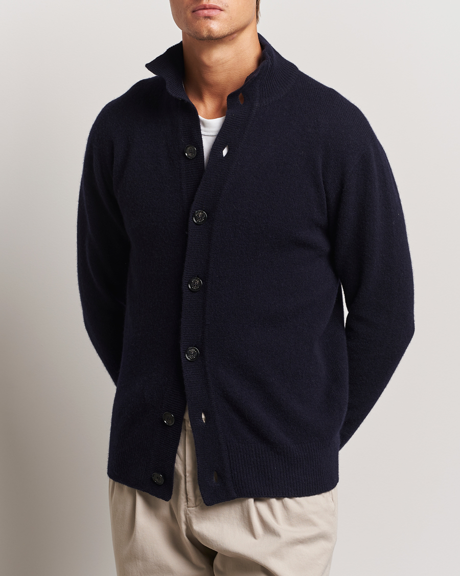 Herre | Altea | Altea | Shetland Cardigan Navy