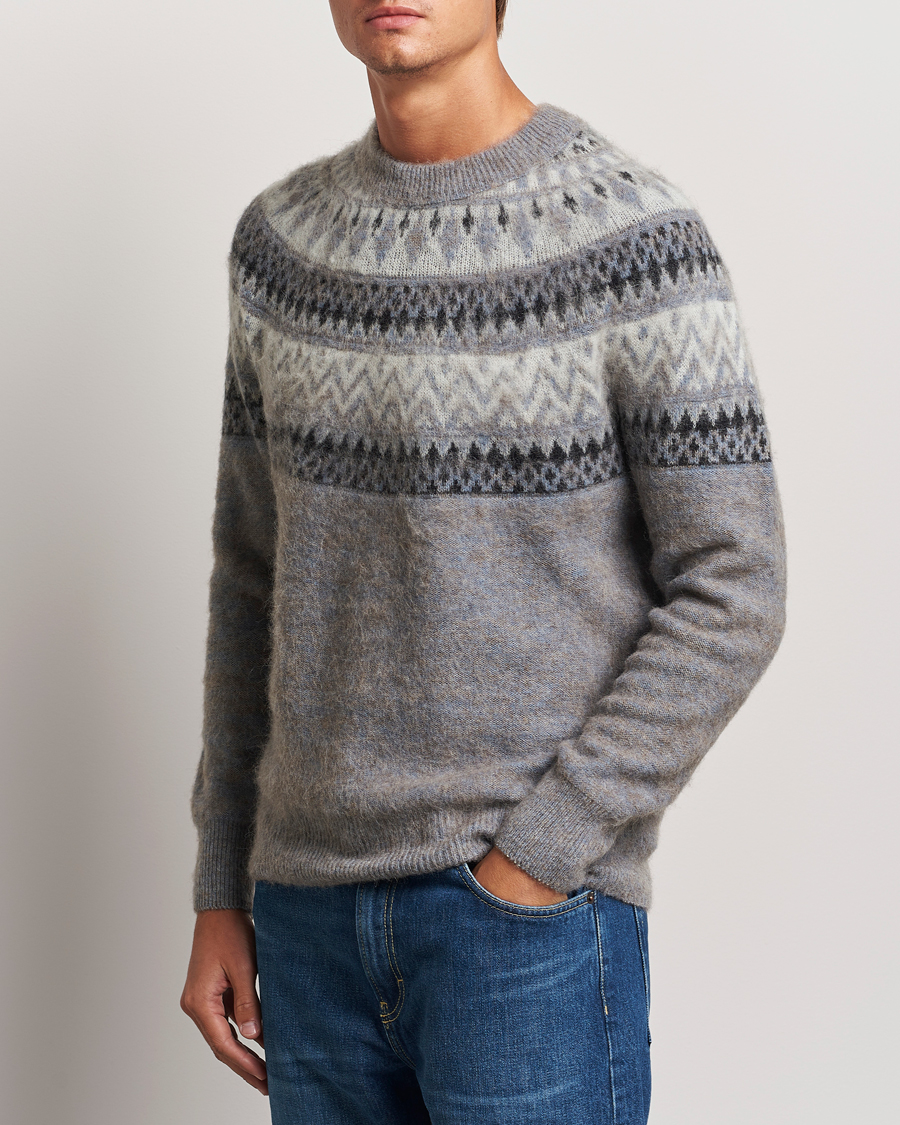 Herre | Altea | Altea | Wool/Cashmere Norwegian Sweater Grey