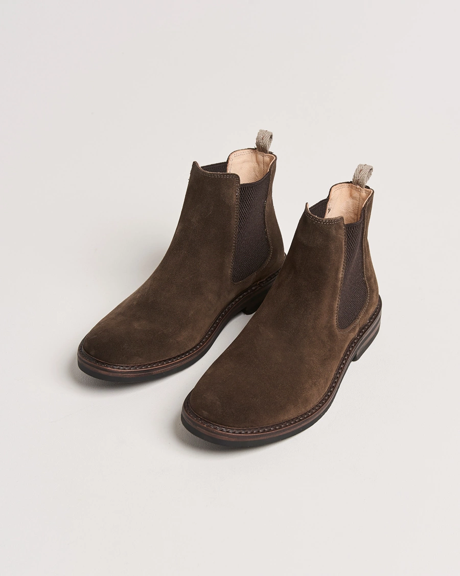 Herre |  | Astorflex | Bitflex Dainite Chelsea Boot Dark Brown Suede