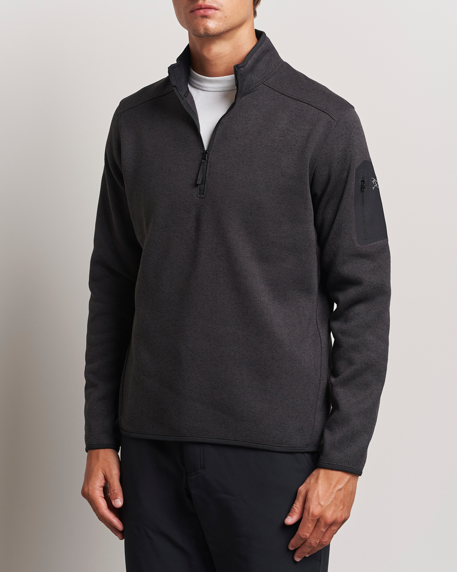 Herre | Fleecegensere | Arc\'teryx | Covert Half Zip  Black Heather