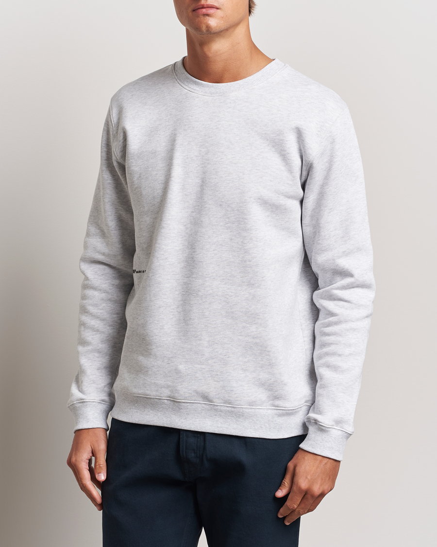 Herre | Grå gensere | Dondup | Logo Crew Neck Sweatshirt Grey Melange