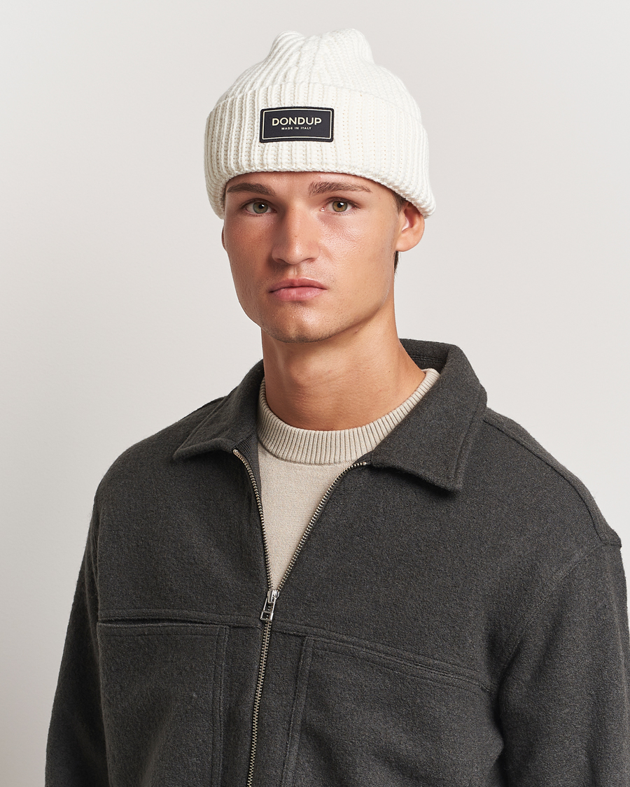 Herre |  | Dondup | Ribbed Beanie Off White