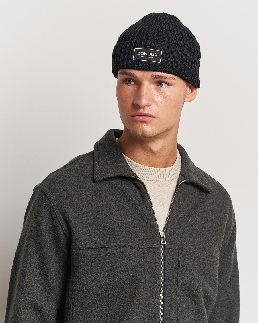 Herre |  | Dondup | Ribbed Beanie Black