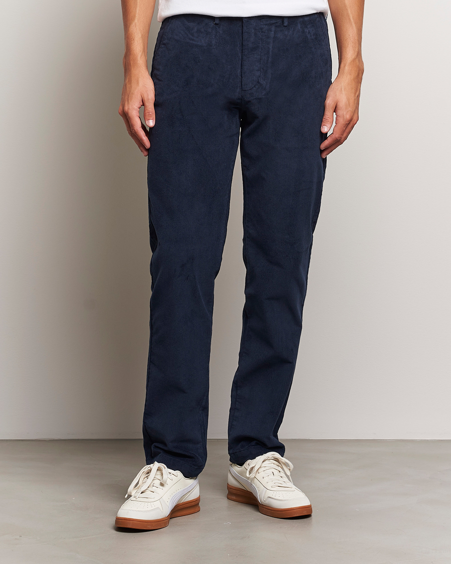 Herre | Cordfløyelsbukser | Dockers | Slim Cotton Corduroy Chino Navy