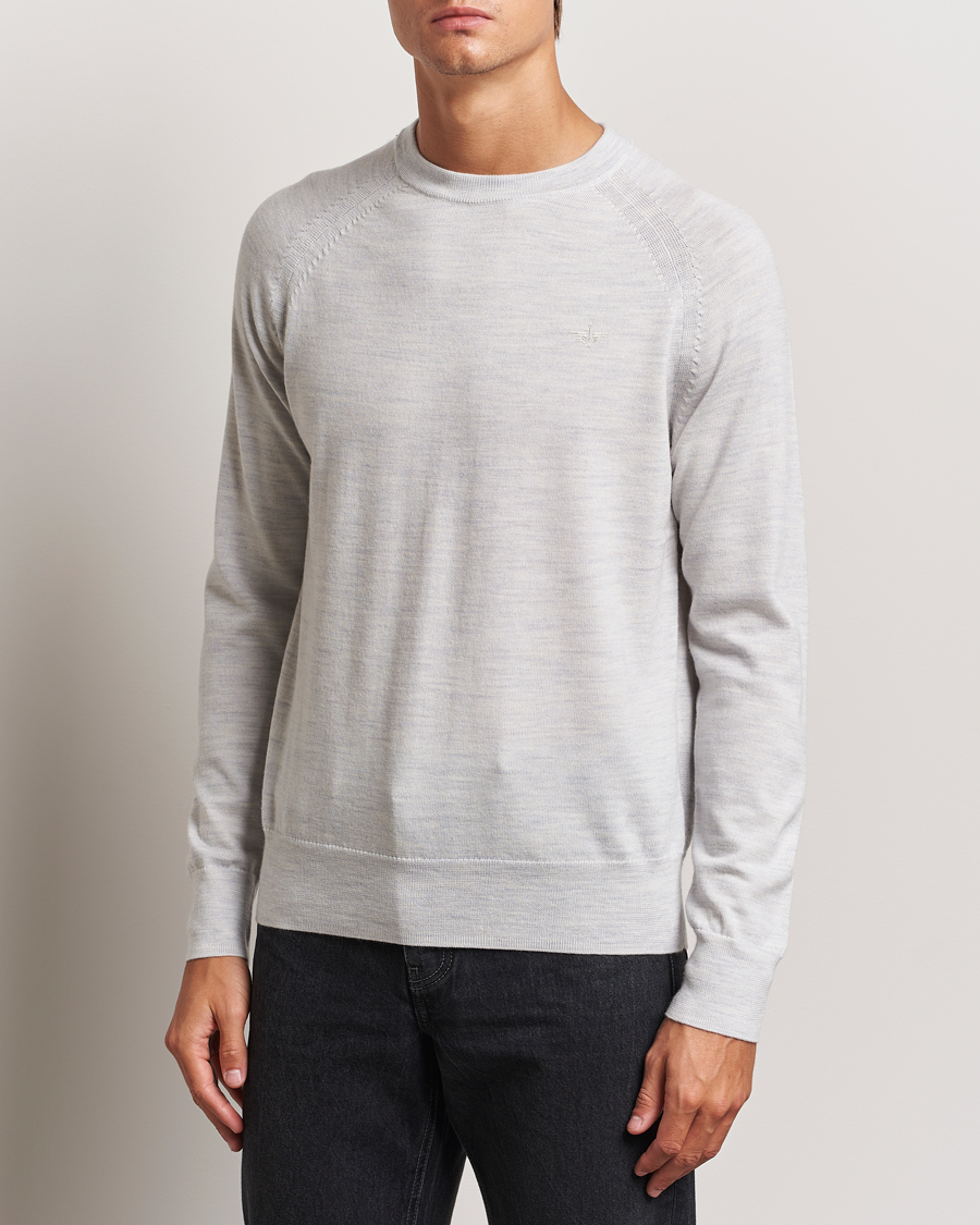 Herre |  | Dockers | Washable Merino Crewneck Light Grey