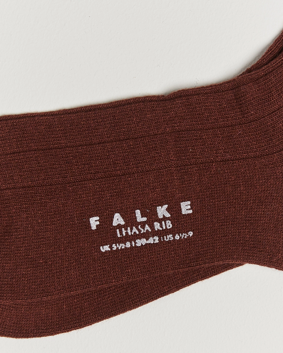 Herre |  | Falke | Lhasa Cashmere Socks Cinnamon Brown