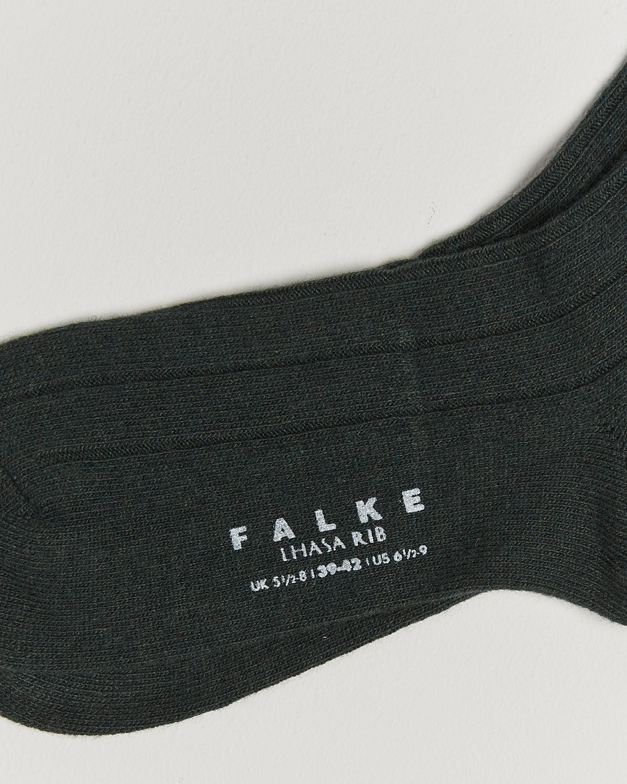 Herre |  | Falke | Lhasa Cashmere Socks Forest Green