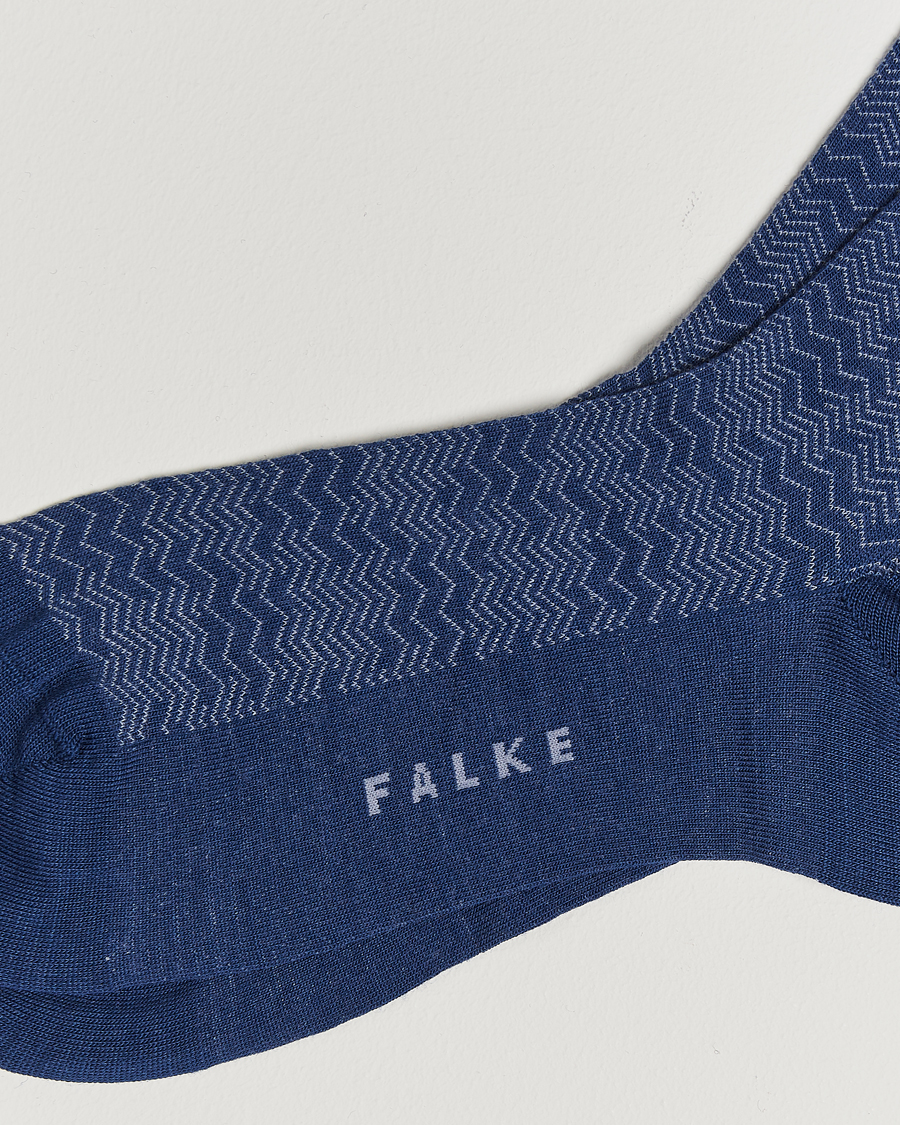 Herre |  | Falke | Mighty Nest Wool/Cotton Socks Royal Blue