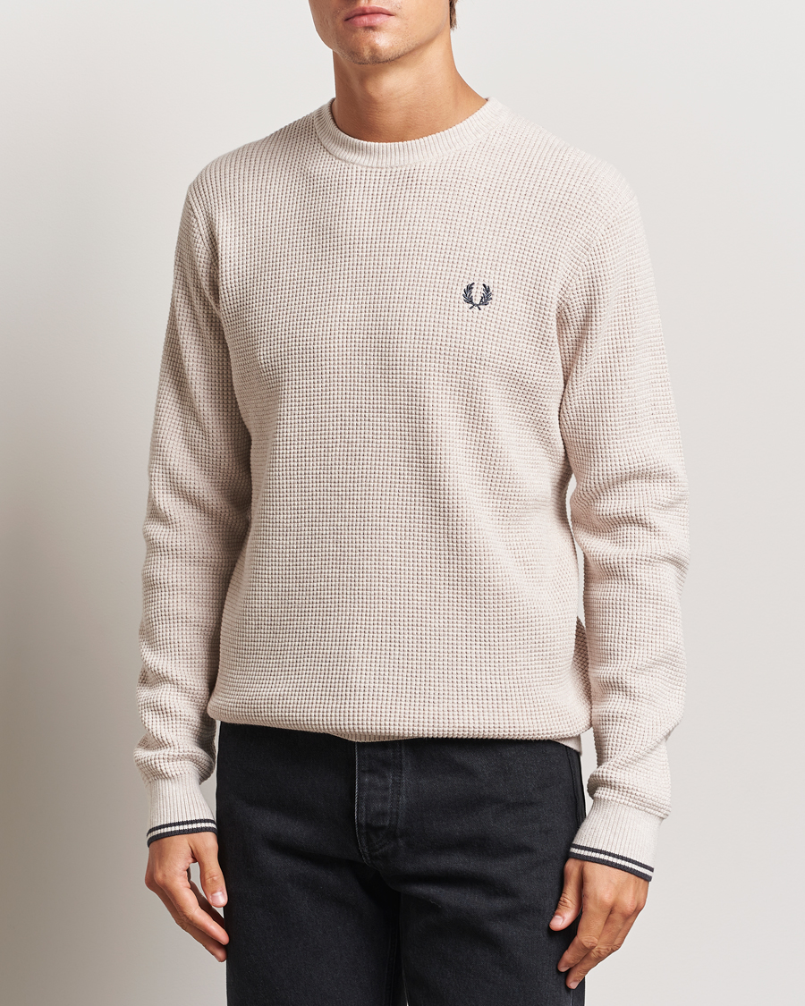 Herre |  | Fred Perry | Waffle Stitch Jumper Porriged Marl