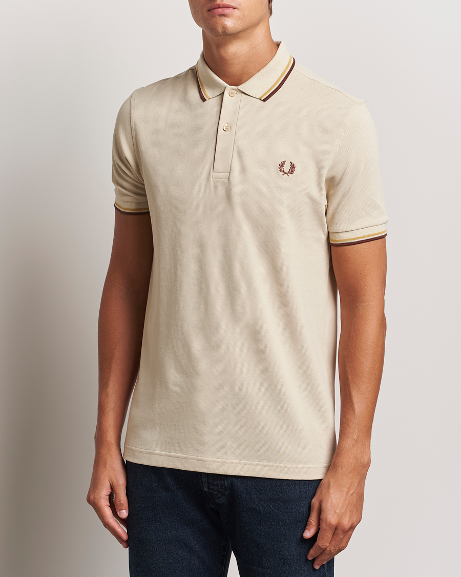 Herre |  | Fred Perry | Twin Tipped Shirt Oatmeal