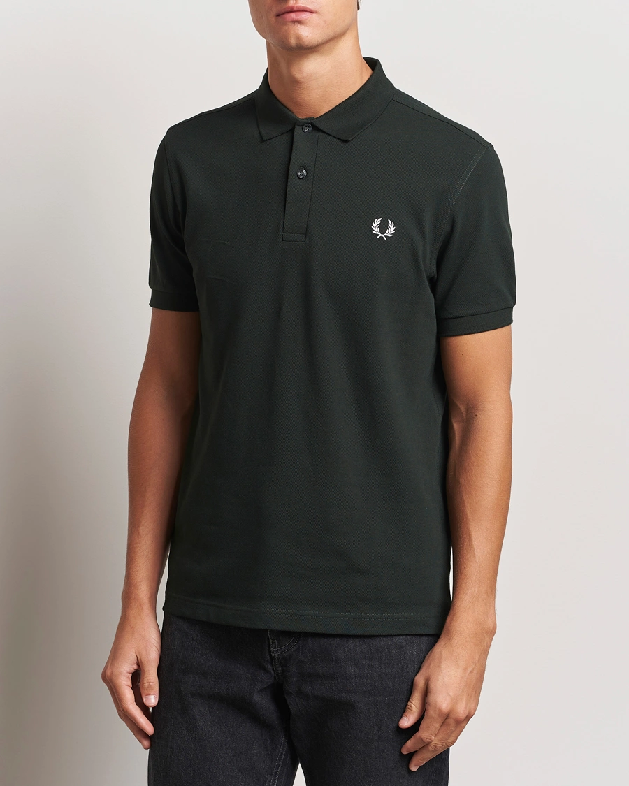 Herre |  | Fred Perry | Plain Polo Shirt Night Green