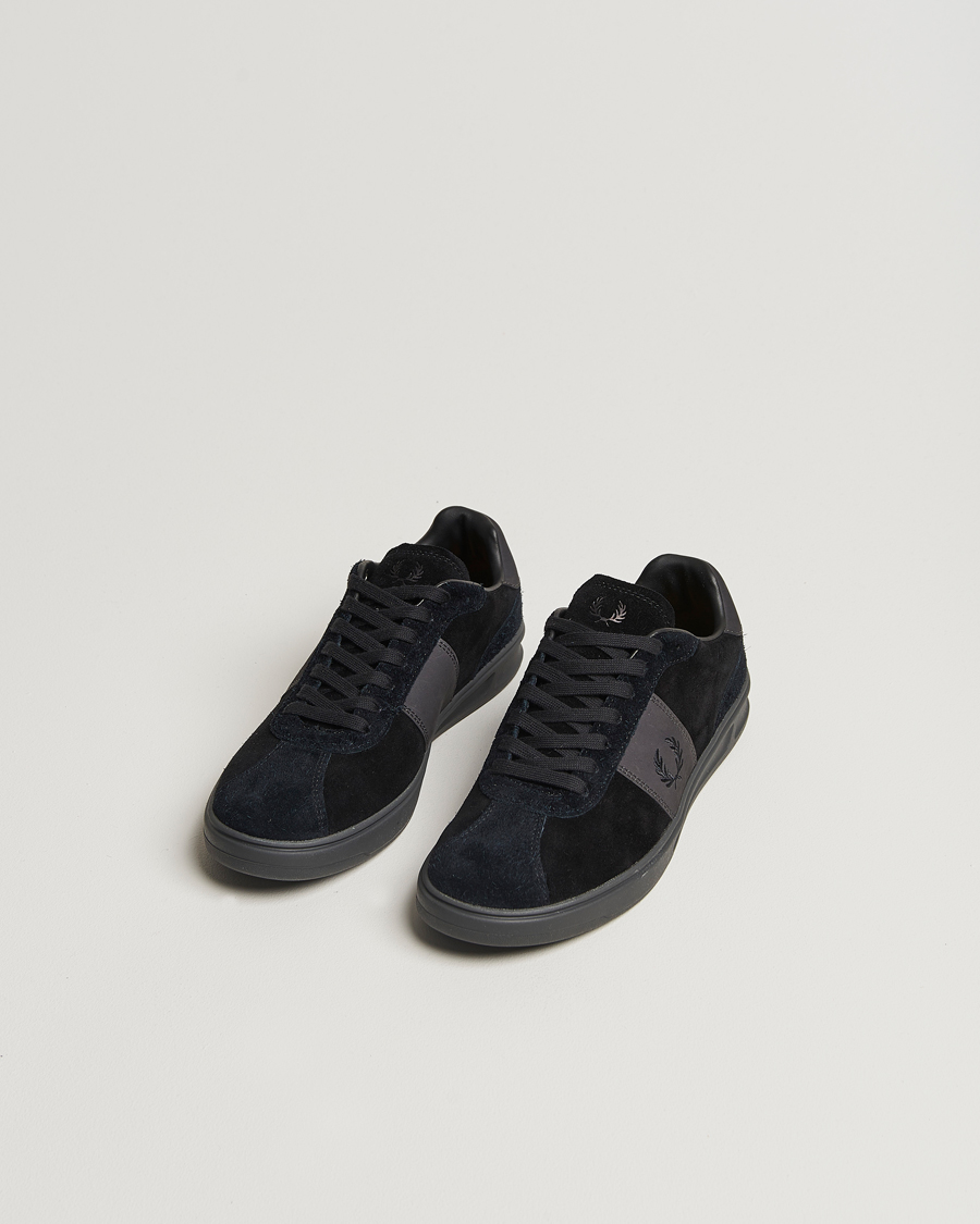 Herre |  | Fred Perry | B4 Suede Sneaker Black