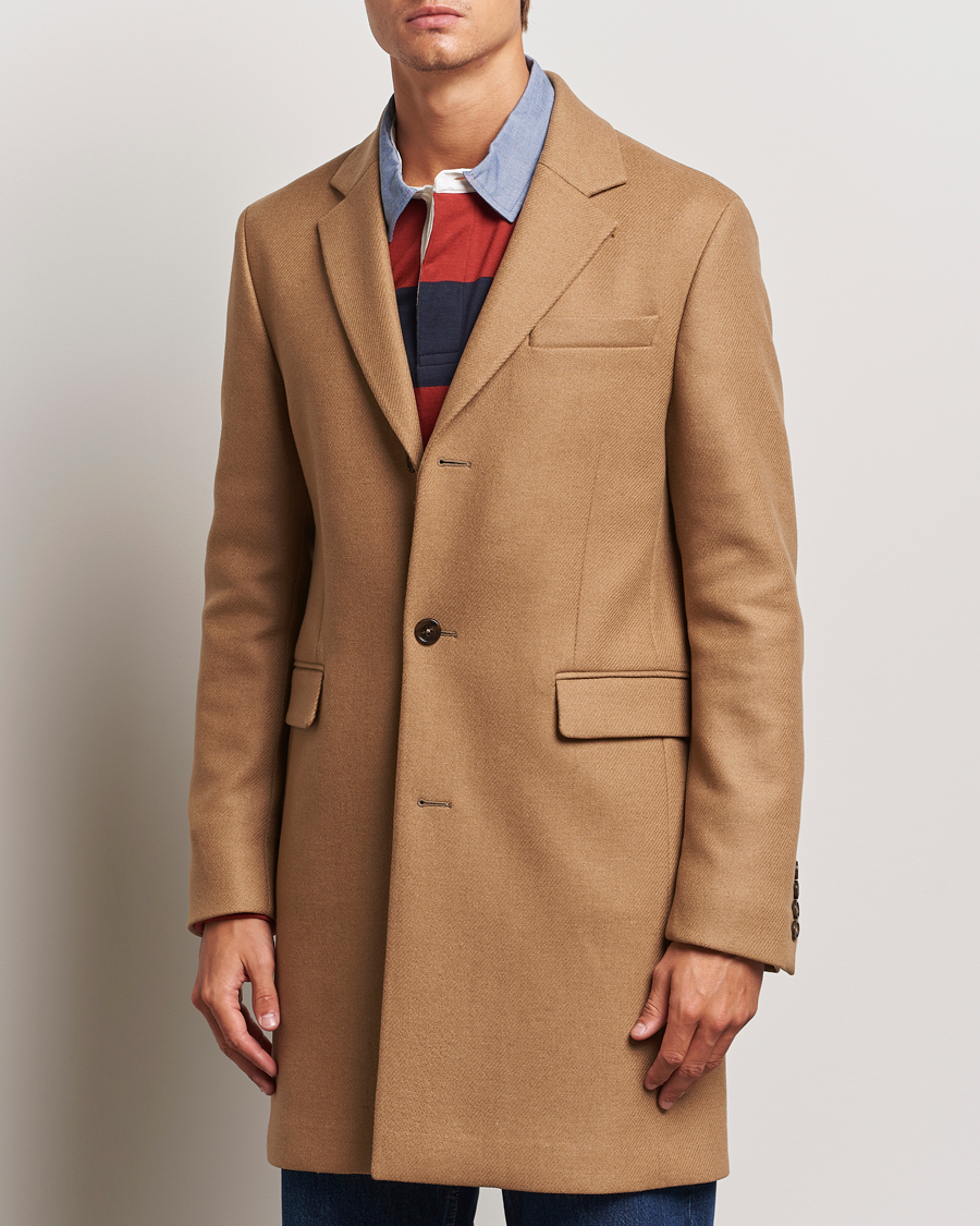 Herre |  | GANT | Classic Wool Coat Mustard Beige