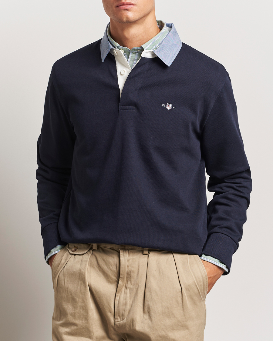 Herre |  | GANT | Original Solid Heavy Rugger Evening Blue