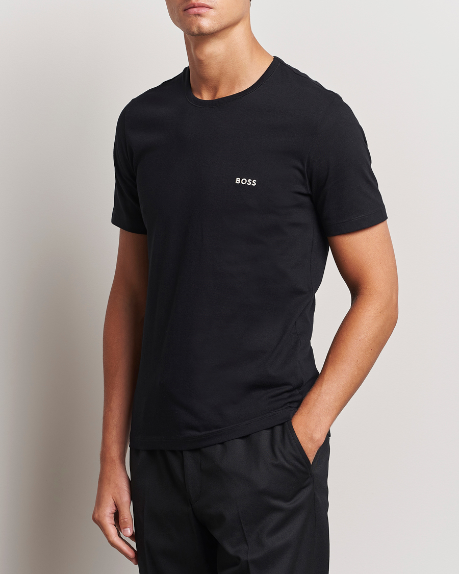 Herre | T-Shirts | BOSS BLACK | 3-Pack Crew Neck T-Shirt White/Grey/Black