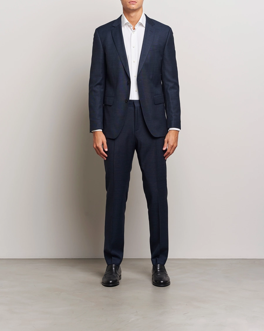 Herre | Business & Beyond - Formal | BOSS BLACK | Huge Wool Suit Open Blue