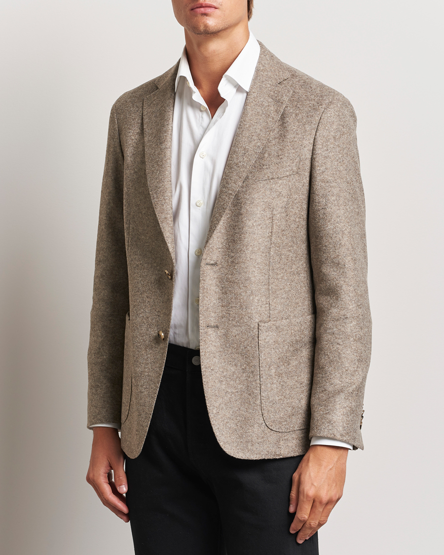 Herre | Business & Beyond - Formal | BOSS BLACK | Hanry Jersey Structured Blazer Medium Beige