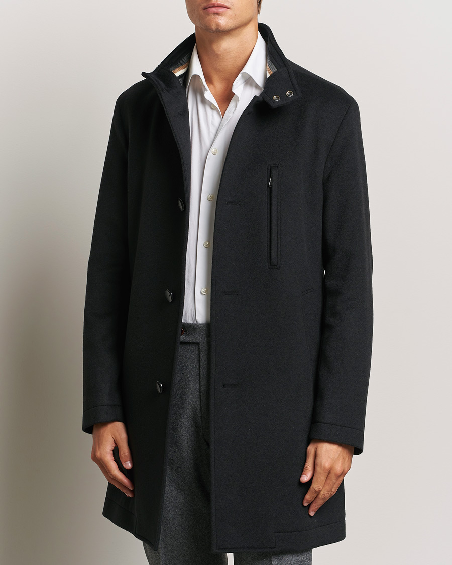 Herre |  | BOSS BLACK | Hyde Stand Up Collar Coat Black