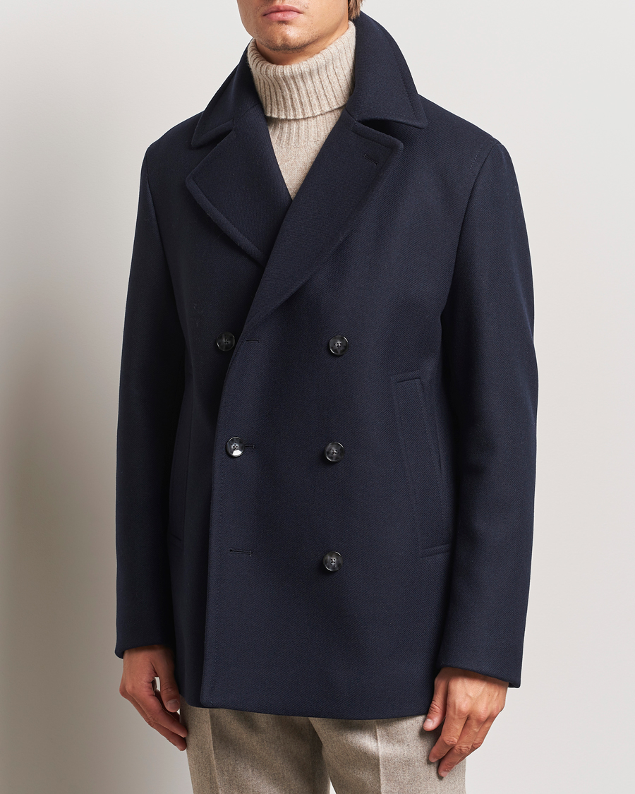 Herre | Business & Beyond - Formal | BOSS BLACK | Clay Wool Peacoat Dark Blue