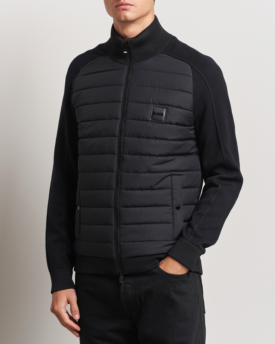 Herre |  | BOSS BLACK | Esfero Hybrid Full Zip Black