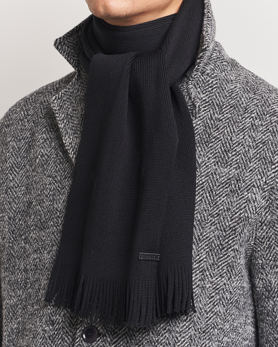 Herre |  | BOSS BLACK | Albas Wool Scarf Black