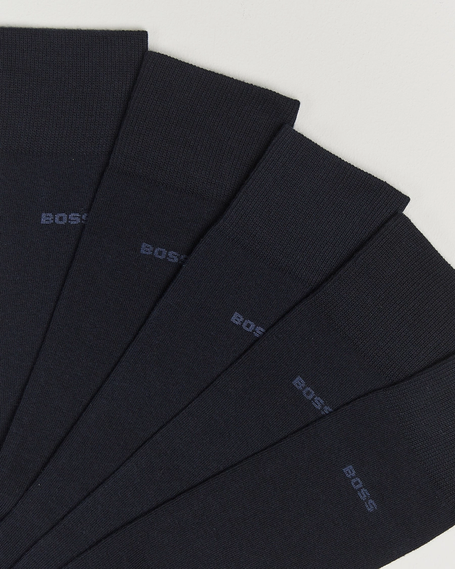 Herre |  | BOSS BLACK | 5-Pack RS Uni Socks Dark Blue