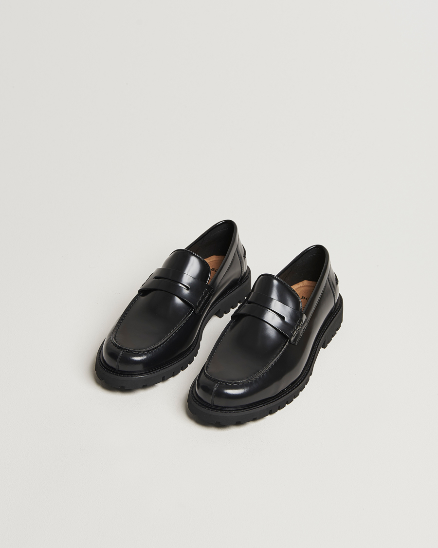 Herre | Dress | BOSS BLACK | Richayl Leather Loafer Black