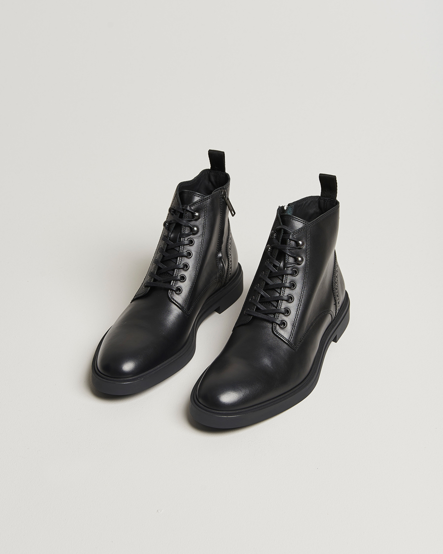 Herre | Svarte støvler | BOSS BLACK | Calev Leather Boot Black