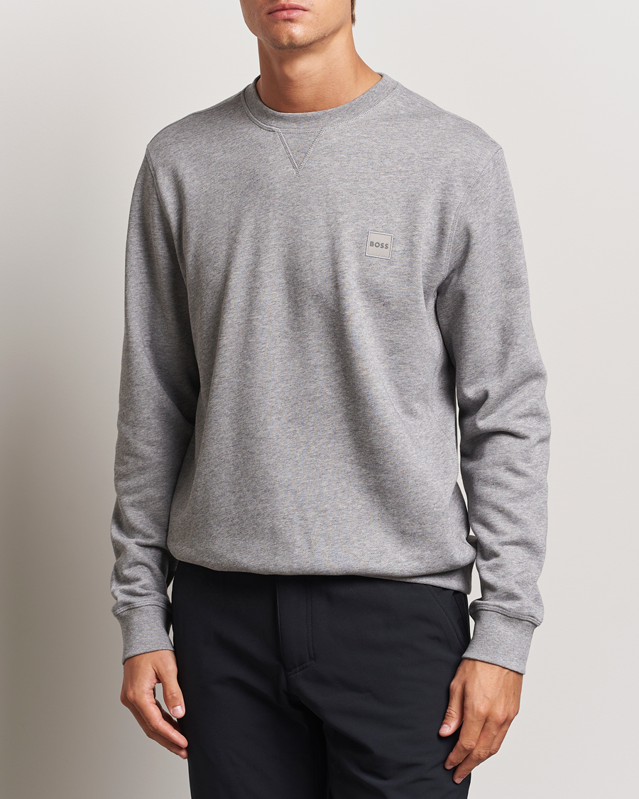 Herre | Grå gensere | BOSS ORANGE | Westart Logo Sweatshirt Light Grey