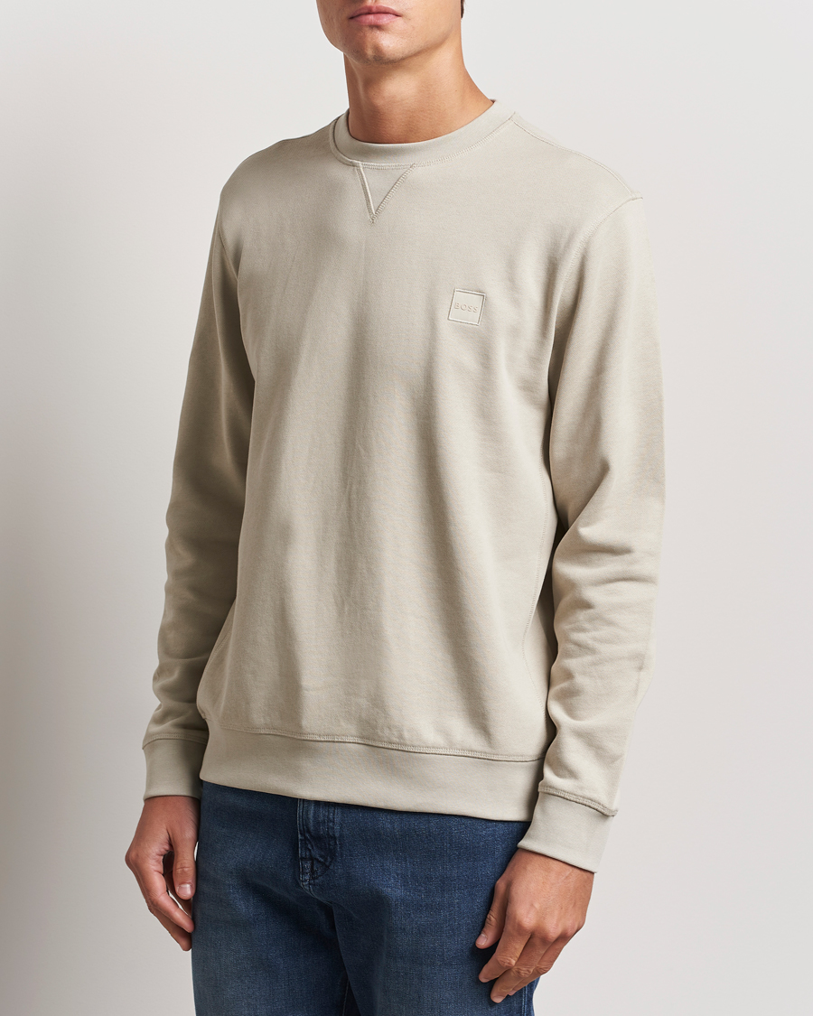 Herre |  | BOSS ORANGE | Westart Logo Sweatshirt Light Beige