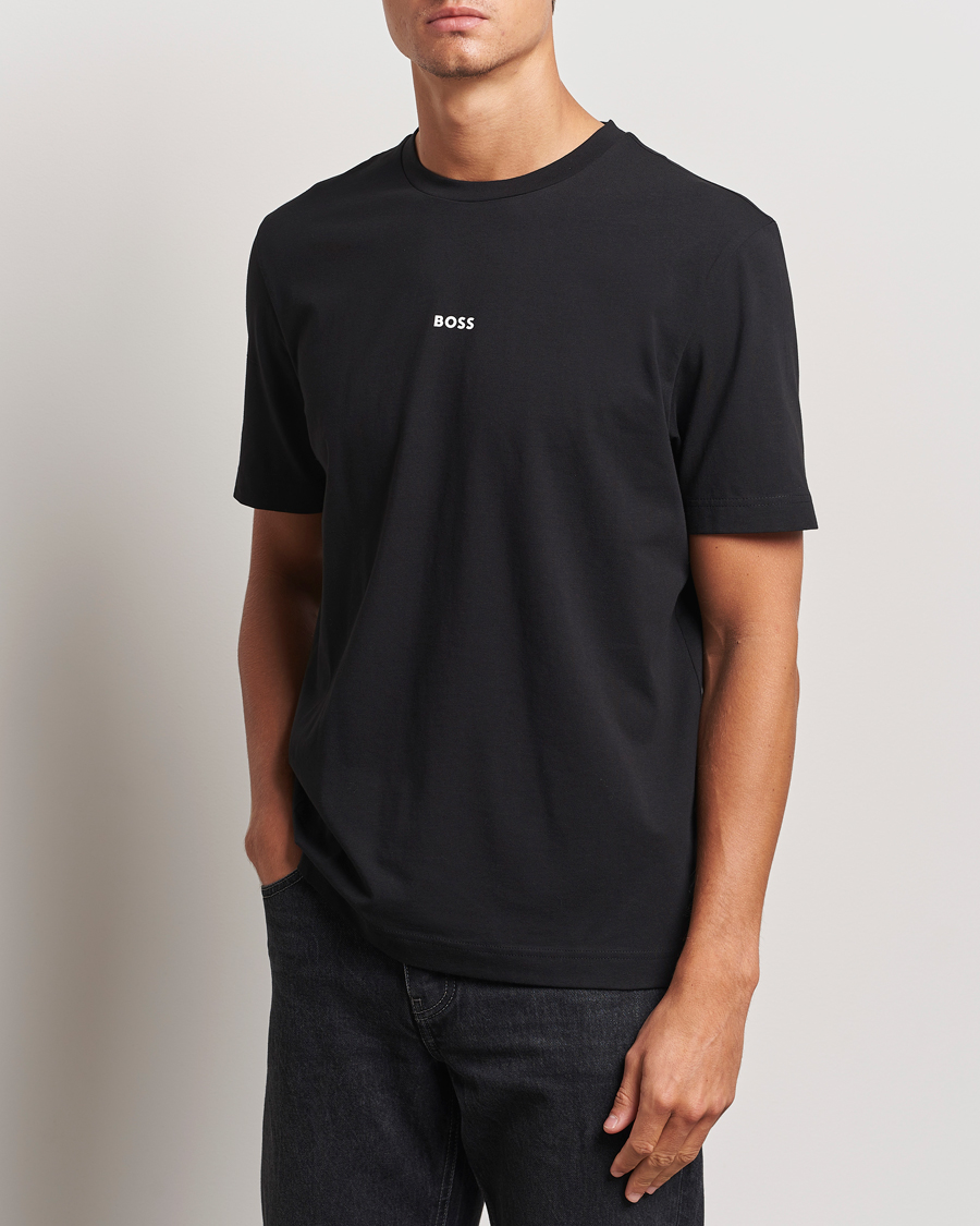 Herre |  | BOSS ORANGE | Tchup Logo Crew Neck T-Shirt Black