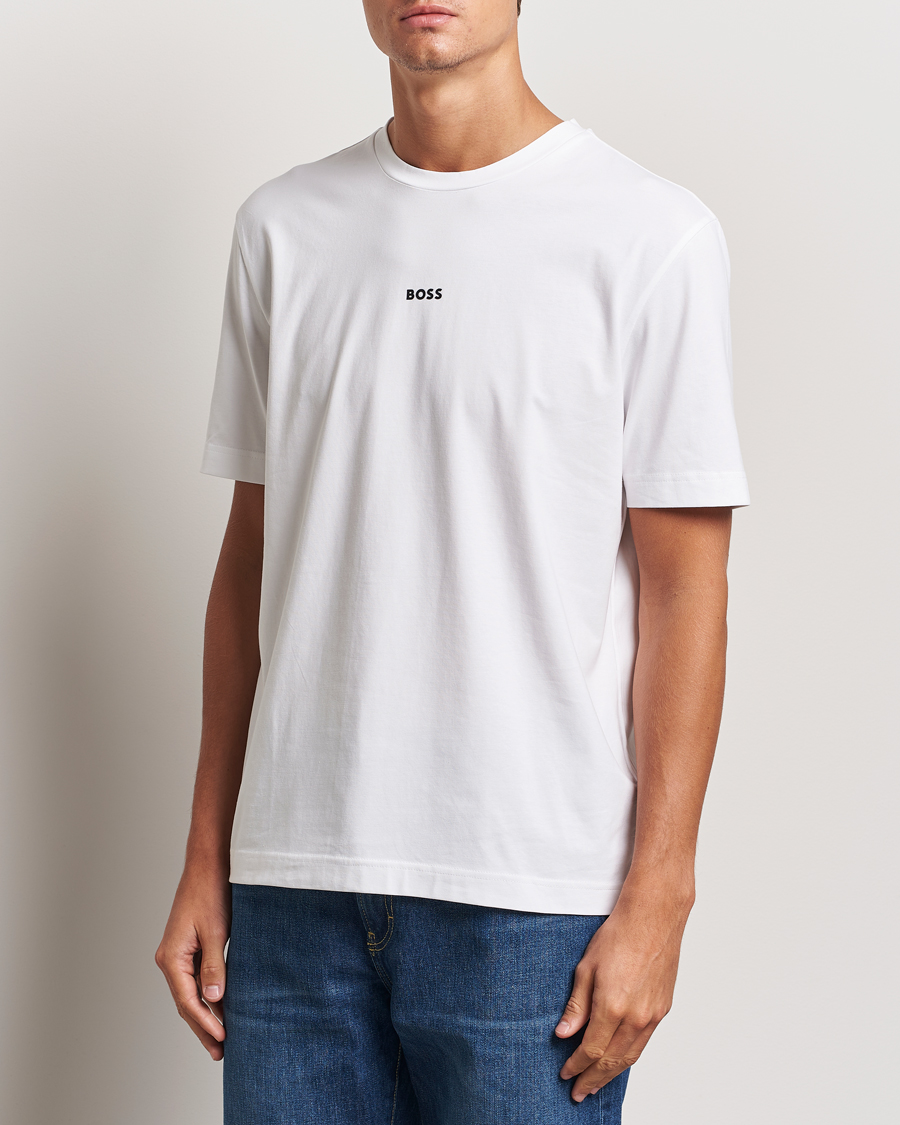 Herre |  | BOSS ORANGE | Tchup Logo Crew Neck T-Shirt White