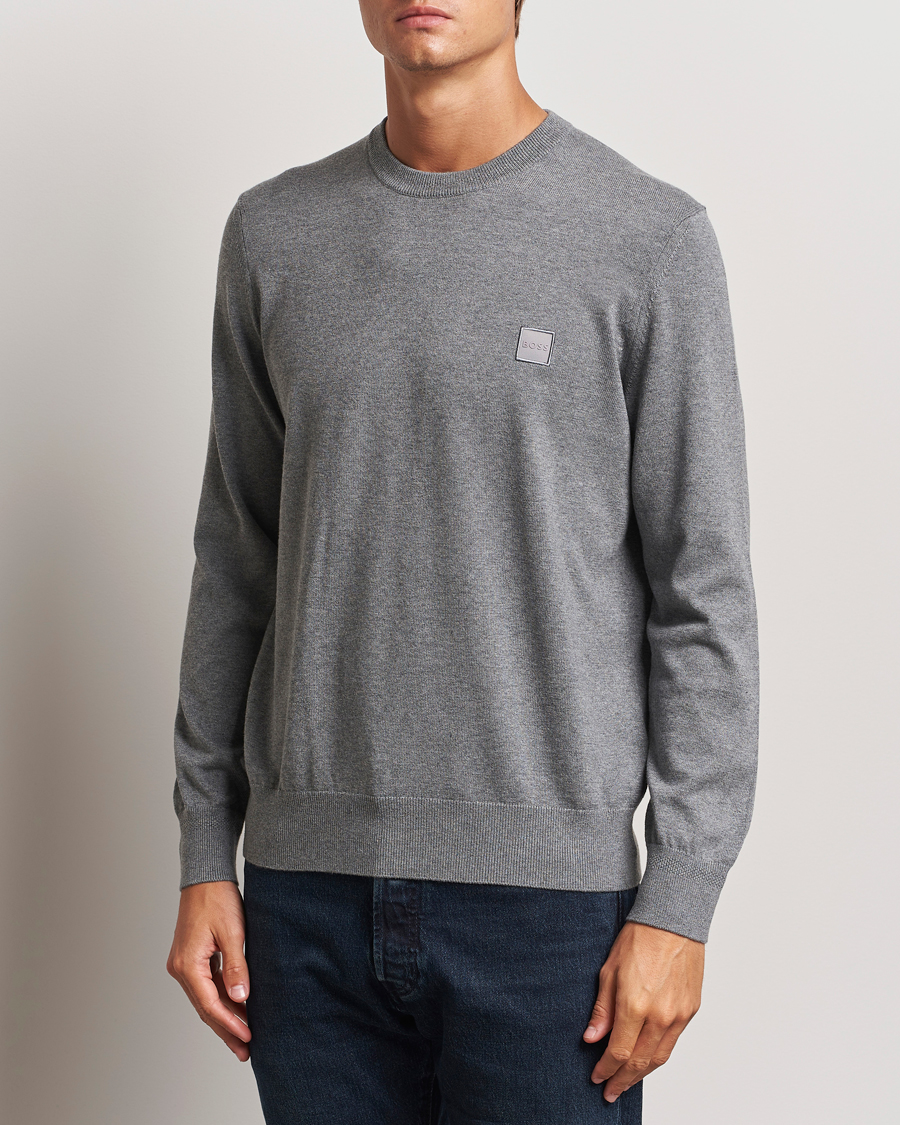 Herre |  | BOSS ORANGE | Kanovano Knitted Sweater Light Grey