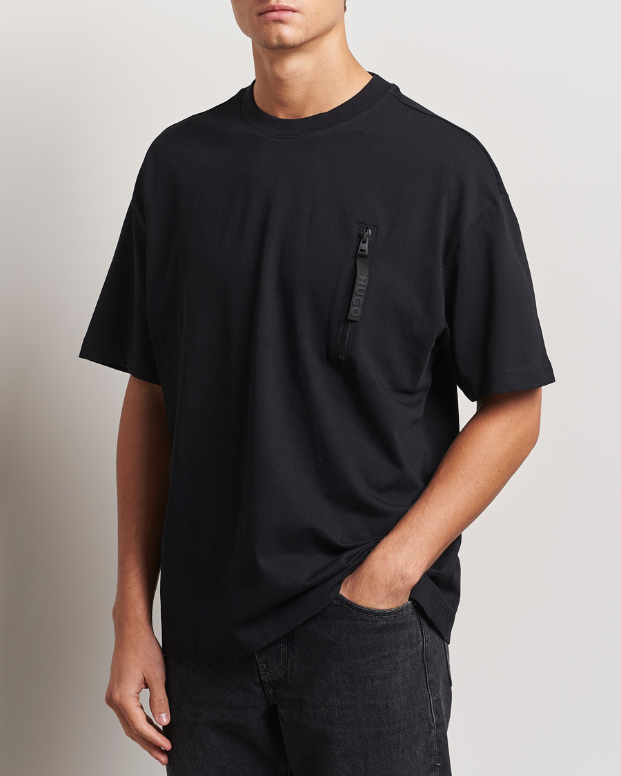 Herre |  | HUGO | Dibtechti Crew Neck T-Shirt Black