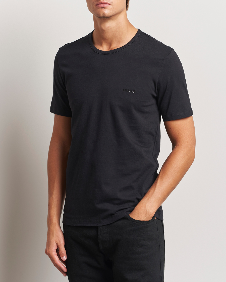 Herre |  | HUGO | 3-Pack Crew Neck T-Shirt Black