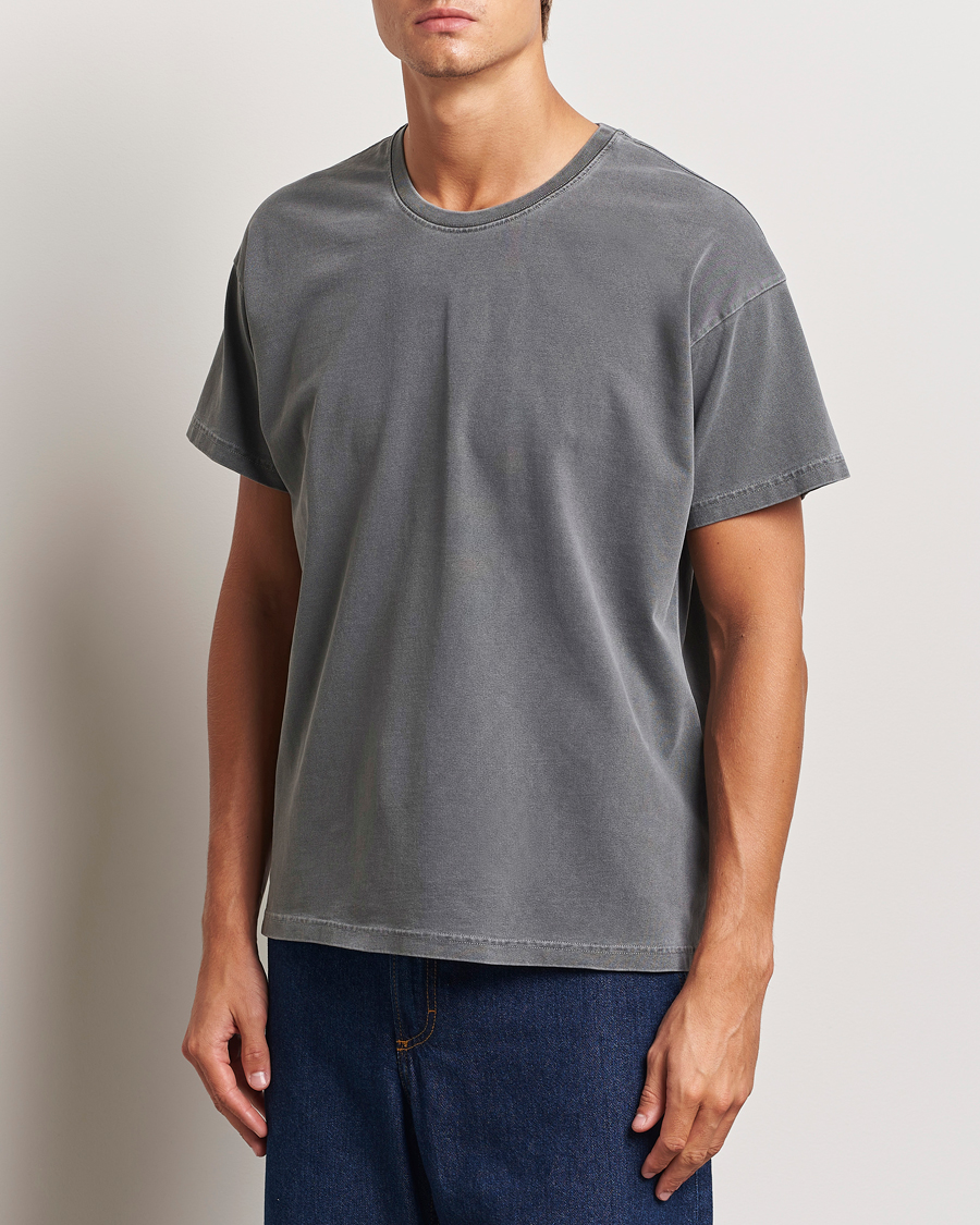 Herre |  | Jeanerica | Ruben Crew Neck T-Shirt Washed Black