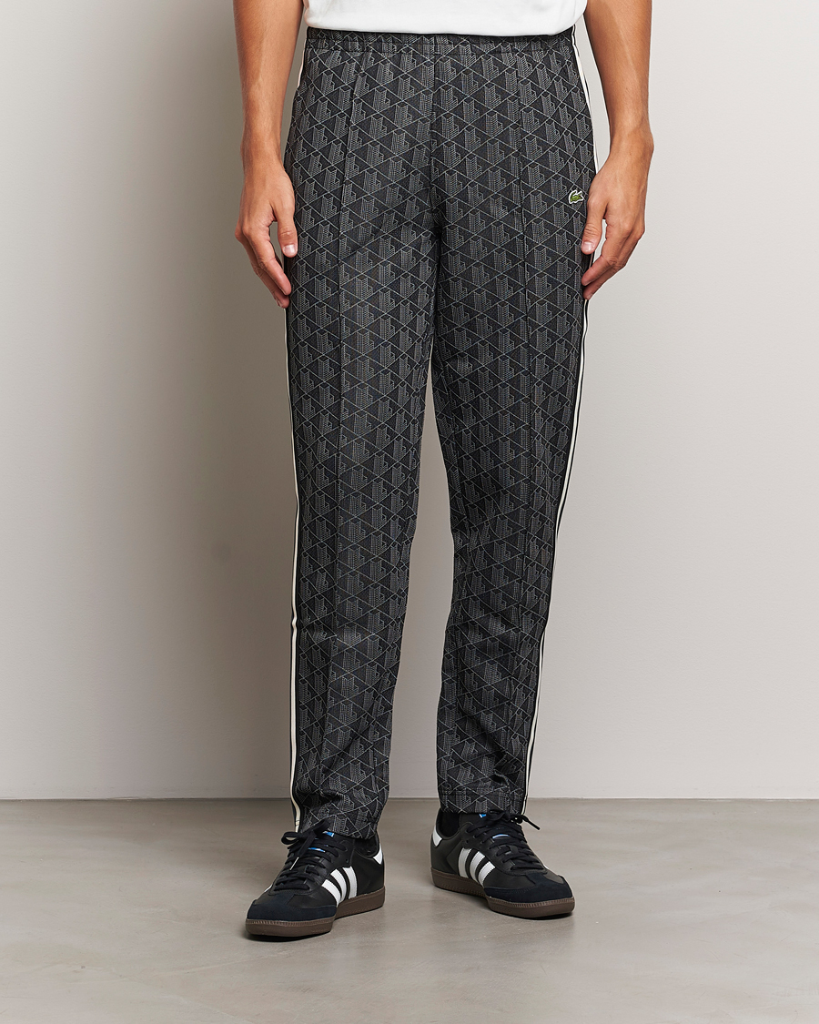 Herre |  | Lacoste | Monogram Track Pants Black/Graphite