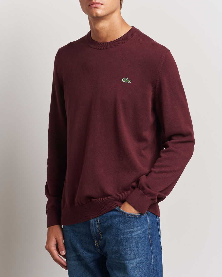 Herre |  | Lacoste | Cotton Knitted Sweater Espresso