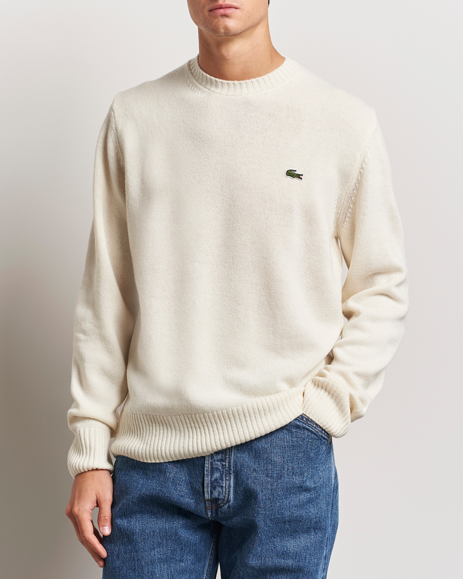 Herre |  | Lacoste | Carded Wool Crew Neck Lapland