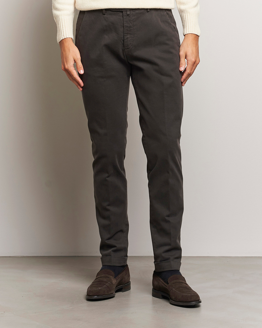 Herre |  | Briglia 1949 | Slim Fit Cotton Stretch Chino Dark Brown