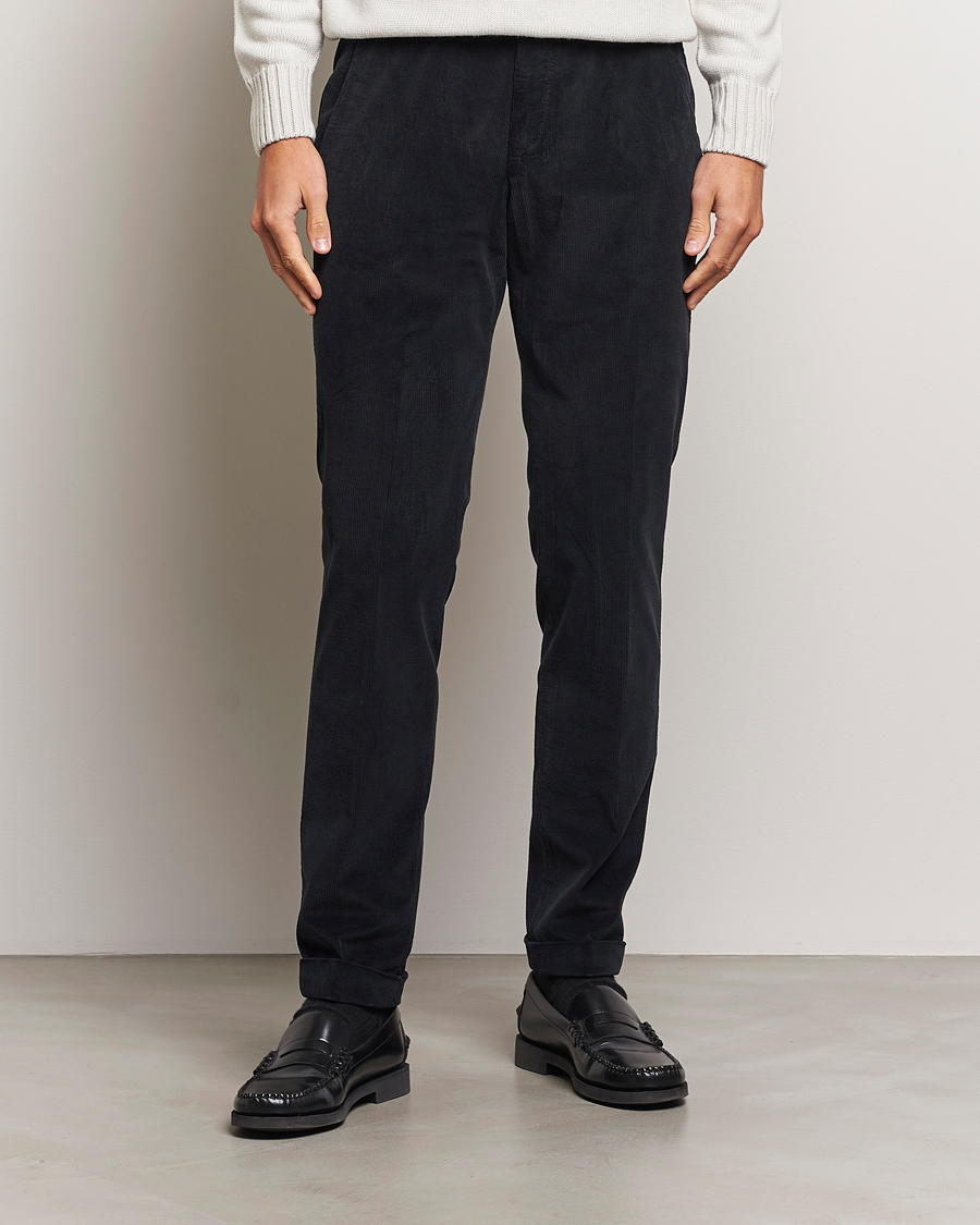 Herre |  | Briglia 1949 | Slim Fit Corduroy Trousers Black