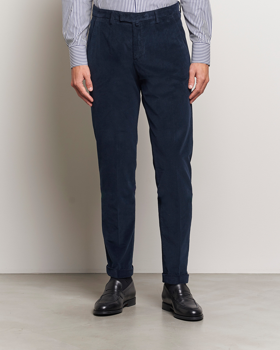 Herre |  | Briglia 1949 | Slim Fit Corduroy Trousers Navy