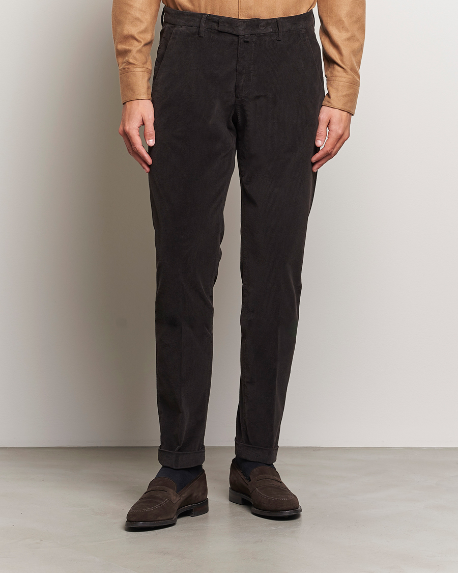 Herre |  | Briglia 1949 | Slim Fit Corduroy Trousers Dark Brown