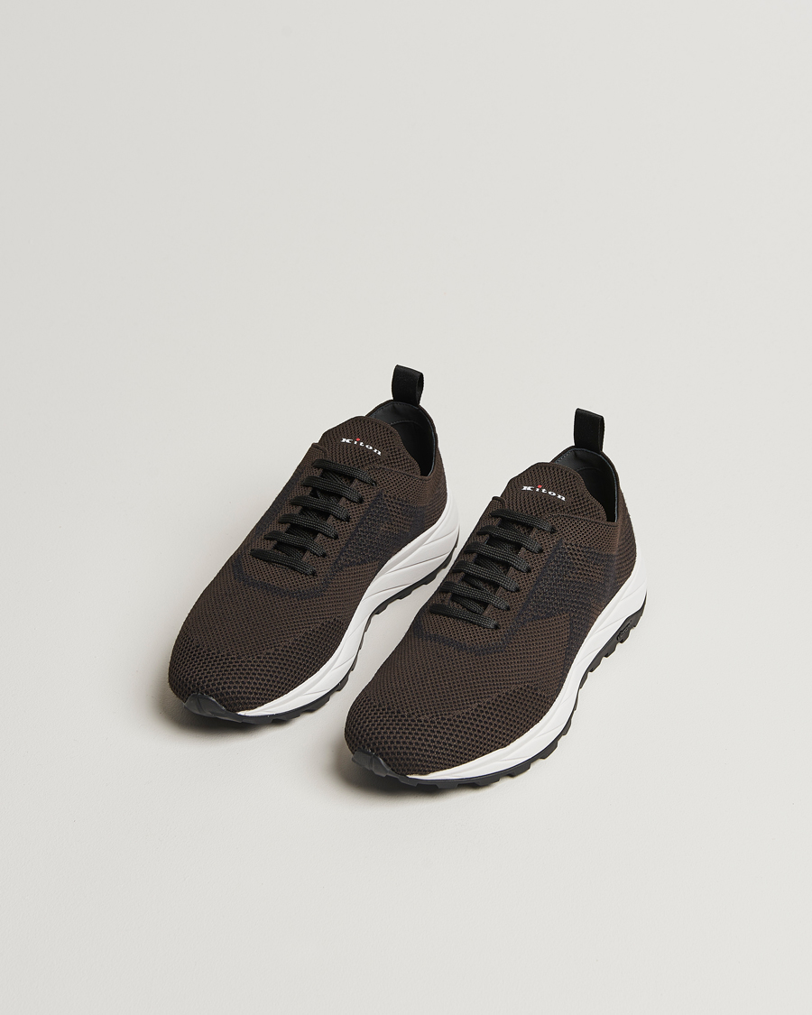 Herre |  | Kiton | Running Sneakers Dark Brown