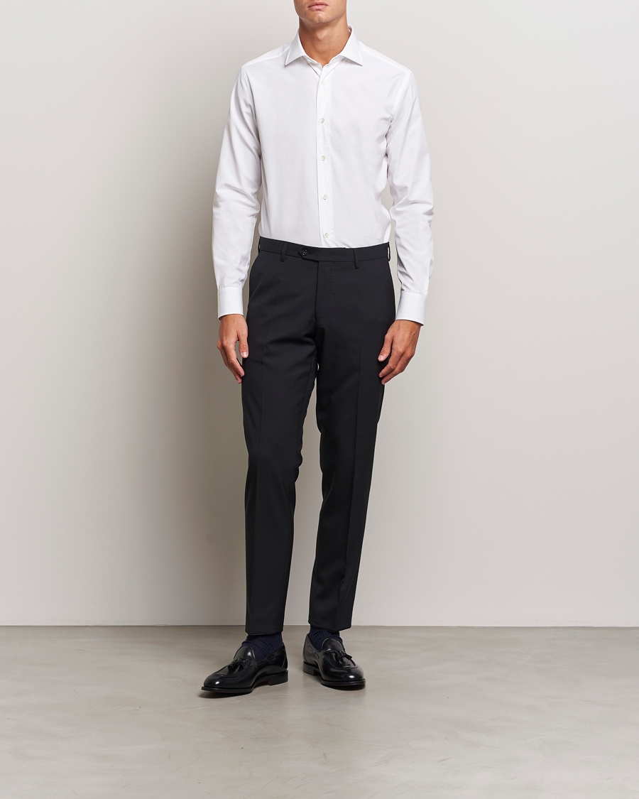 Herre |  | Brioni | Slim Fit Dress Shirt White