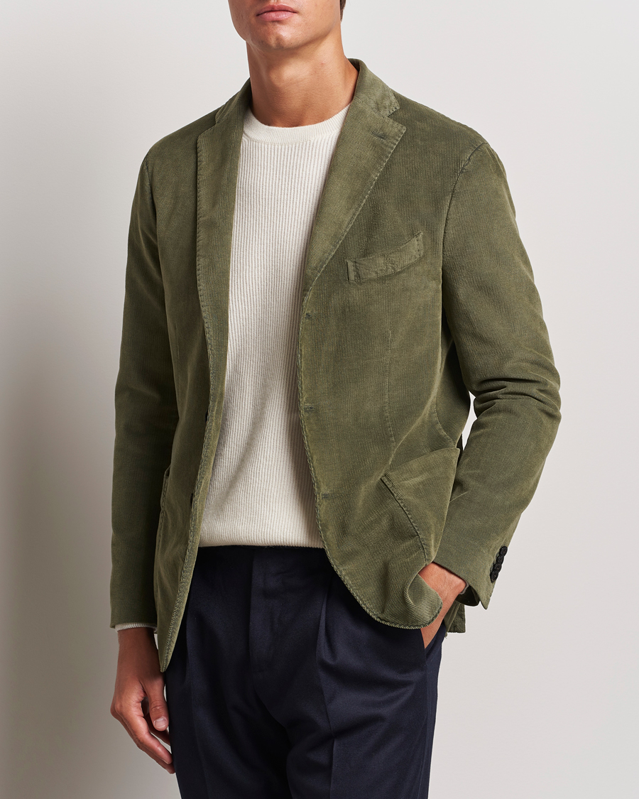 Herre |  | Boglioli | K Jacket Corduroy Blazer Dark Green